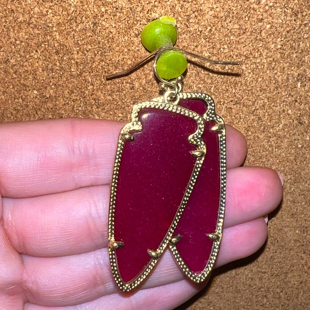 Garnet Skylar Kendra scott earrings